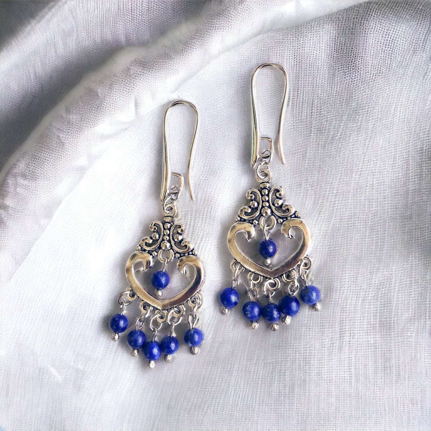 Lapis Doğal Taş Küpe