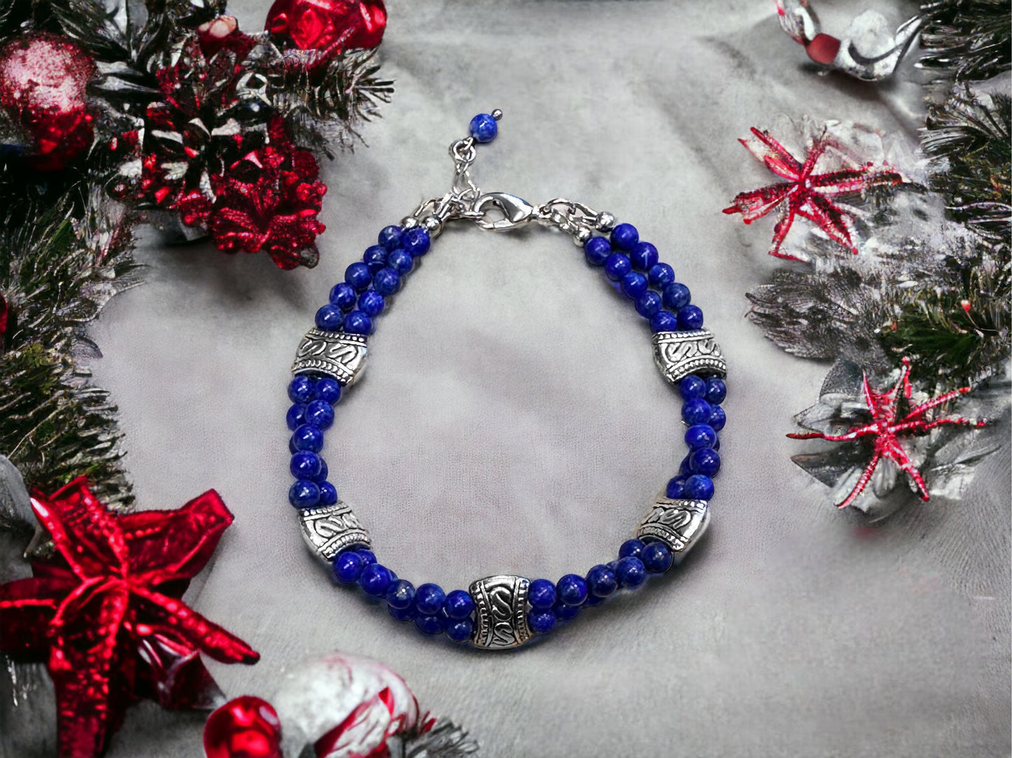 Lapis Doğal Taş Bileklik