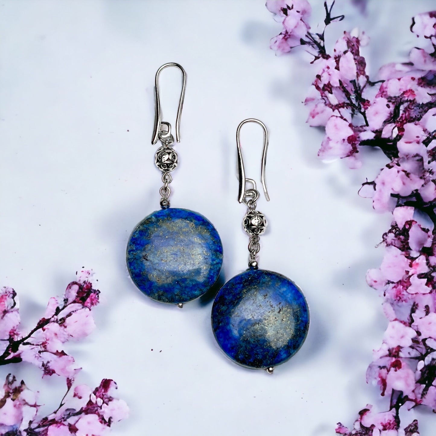 Lapis Lazuli Doğal Taş Küpe