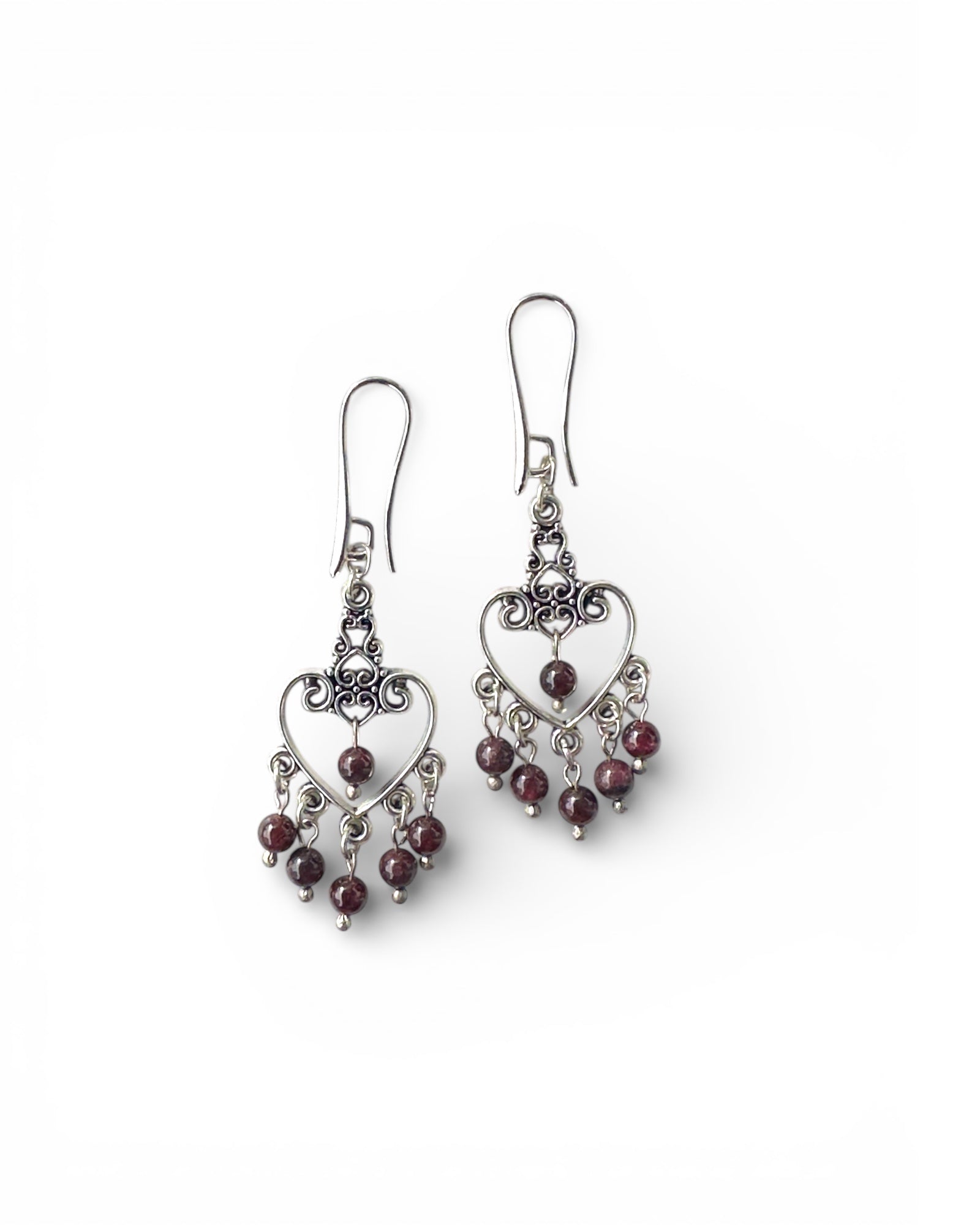 Garnet Natural Stone Earrings