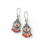 Mercan Doğal Taş Küpe