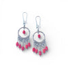 Red Coral Natural Stone Retro Ethnic Earrings