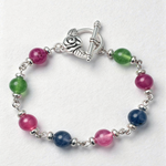 Renkli Ceyt Doğal Taş Bileklik