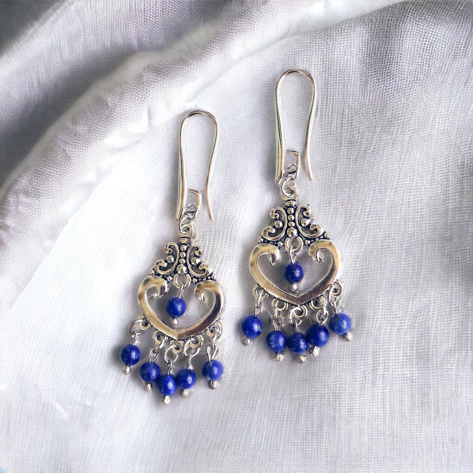 Lapis Natural Stone Earrings