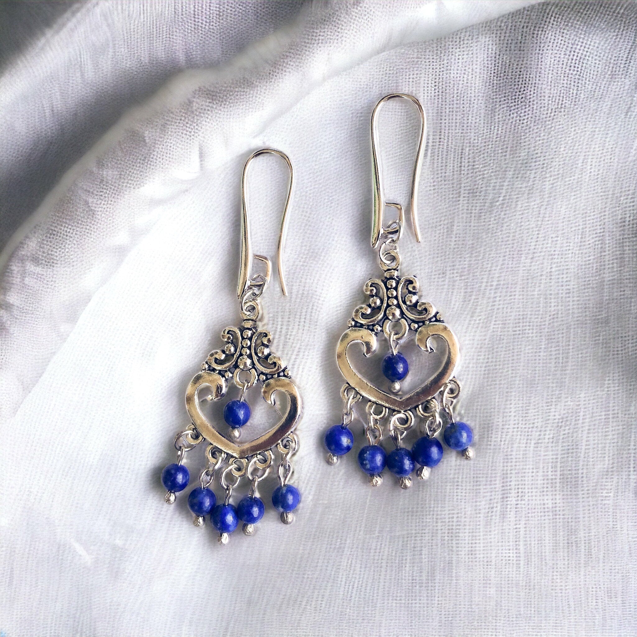 Lapis Natural Stone Earrings