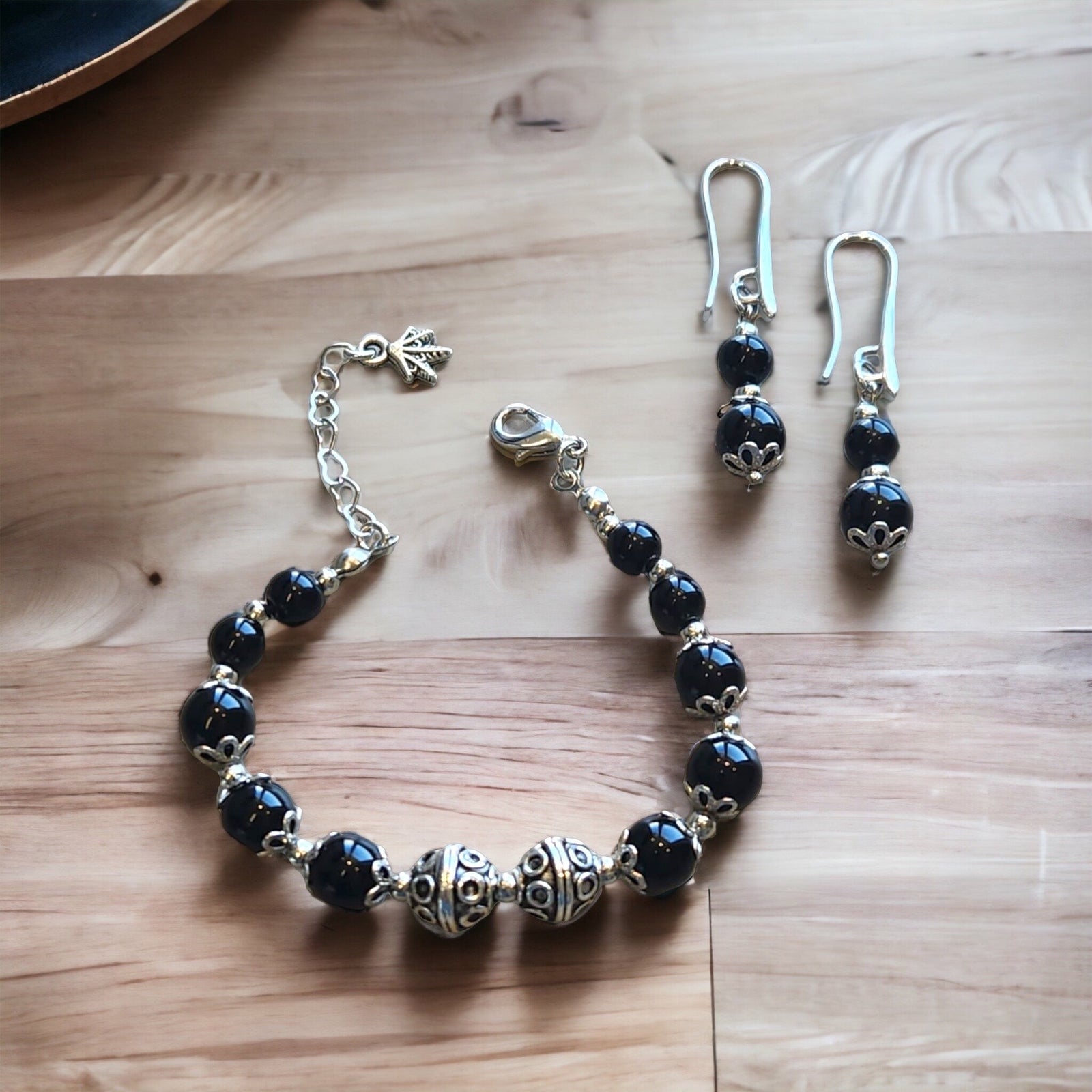 Onix Doğal Taş Bileklik & Küpe